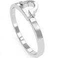 thumbnail image 5 of Libra Zodiac Sign Ring In Solid 14k White Gold, 5 of 6