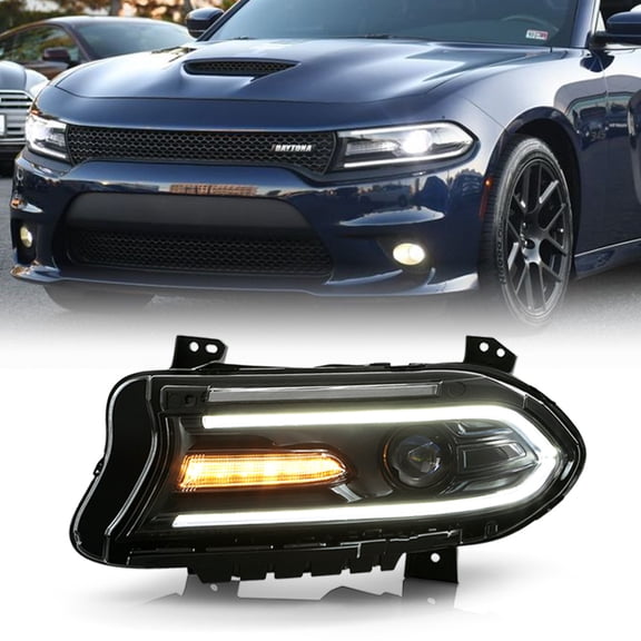 2015-2018 Dodge Charger HID/Xenon Type Projector Headlight Driver Side, w/o Logo