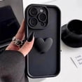 thumbnail image 3 of S 22 23 21 20 Cute 3d Love Heart Silicone Case For Samsung Galaxy S22 S21 S20 S23 Fe Ultra Plus 5g Women Matte Back Cover S20fe, 3 of 5