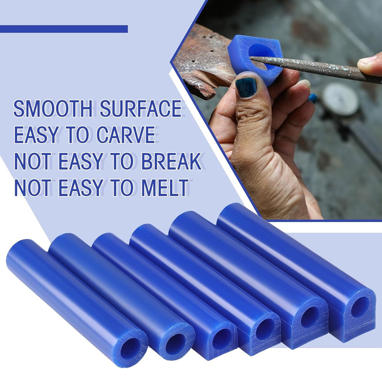Crafting Set For Jewelry Manufacturers With 6 Blue Candlewax Tubes And Accuracy Tools For Professional Conclusions