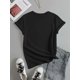 thumbnail image 3 of Camiseta informal con estampado de corazón de Cupido para mujer, cuello redondo, manga corta, suave, para adultos, hombres, mujeres, adolescentes, jóvenes y deportes., 3 of 7