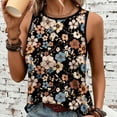 thumbnail image 3 of Womens Vintage Graphic Tank Tops Racerback Summer Casual Loose O-Neck Tanks Vest Vacation Classic-Fit Shirt Cami, 3 of 3