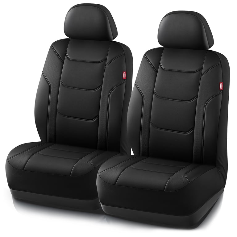 Rubbermaid 2-Piece Cellular Faux Leather Seat Cover, Black photo 1