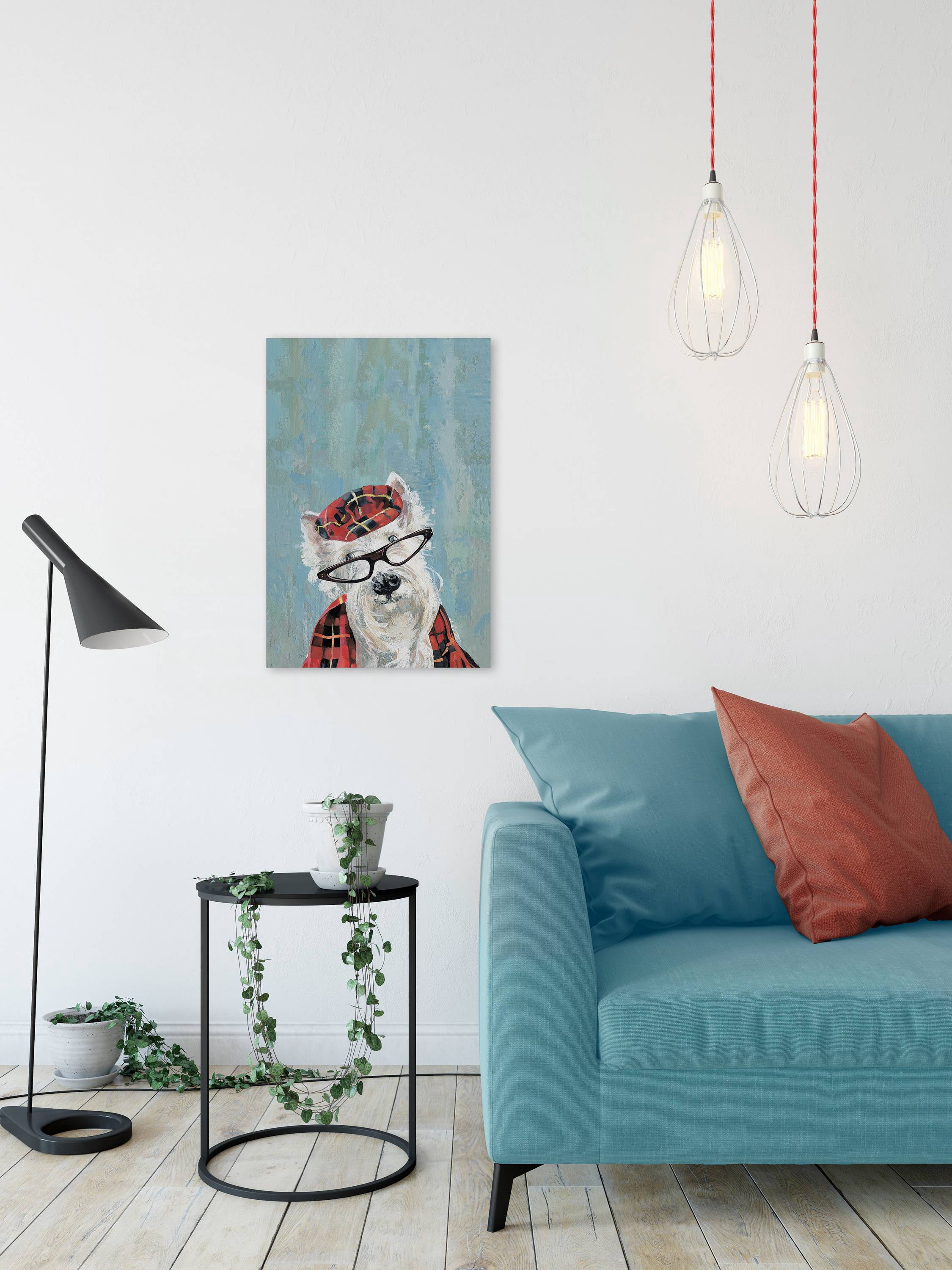 Marmont Hill "Grandpa Dog" Painting Print on Wrapped Canvas