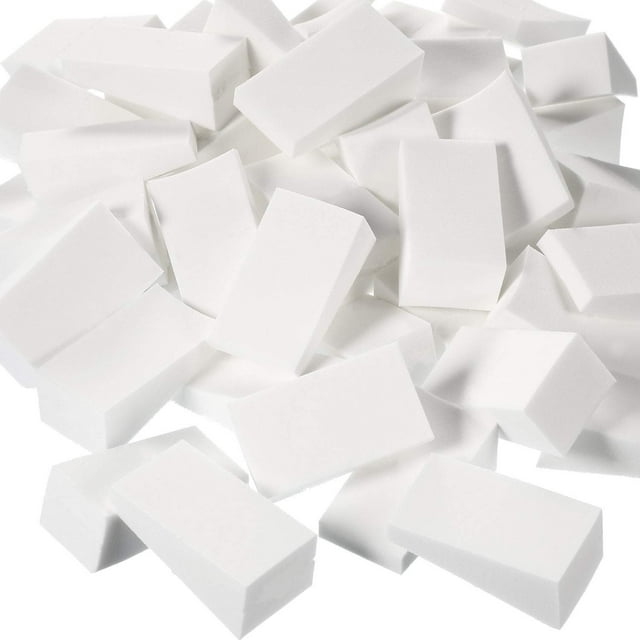 Esponjas cosméticas TecUnite, espuma de maquillaje de látex, cuñas, 100 unidades