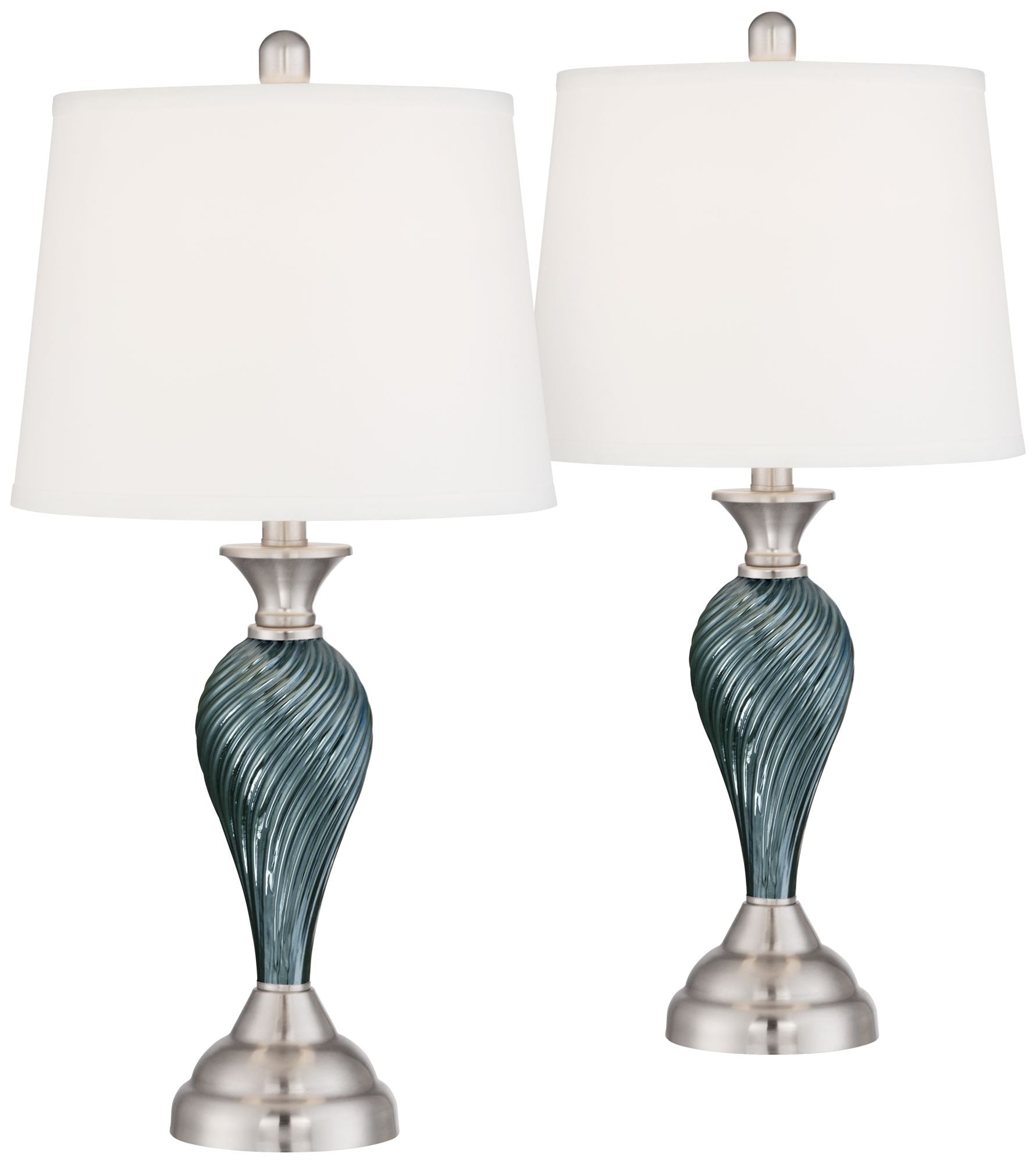 Regency Hill Modern Table Lamps Set Of, End Table Lamps For Family Room