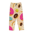 thumbnail image 4 of Naloa Donuts Print Women’s Ultra-Soft Comfy Pajama Lounge Pants with Pockets & Drawstring, 4 of 8