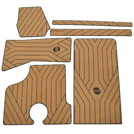 Malibu Boat Non Skid Mat 4750006NF | AquaTrac ATTK845-KIT-ST Teak Flooring (Kit)