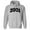 Grey, variant on 2001 College Style Hoodie Sweatshirt Unisex Large White