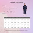 thumbnail image 4 of Mufeng Men's Work Overalls One Piece Hooded Mechanics Workwear Jumpsuit Long Sleeves Reflective Suit Navy Blue 3XL, 4 of 4