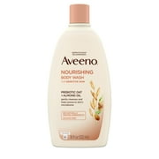 Aveeno Nourishing Body Wash with Prebiotic Oat & Almond Oil, Sulfate-Free, 18 fl. oz 1 ea (Pack of 2)