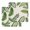 Beige, variant on Green Leaves Kitchen Dish Towels for Drying Dishes Set of 4, Tropical Summer Botanical Watercolor Elegant Rustic Waffle Weave Microfiber Hand Tea Bathroom Towels Quick Dry & Absorbent Towel 12x12