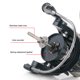 thumbnail image 3 of 5.6/1 Carrete de baitcasting Accesorios para exteriores con brazo basculante enchufable estable DH2500M Ehuebsd Para Estrenar, 3 of 8
