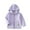Light Purple, variant on Toddler Boys Girls Winter Coats Fleece Full Zip Hooded Jacket Children Warm Soft Cozy Sports Streetwear Coats Purple,Sized 3-4