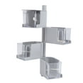 thumbnail image 2 of Wall Mounted Rotatable Seasoning Box Spice Rack Organizer Condiment Container With Spoon(Gray), 2 of 8