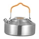 thumbnail image 3 of Hervidor de camping, tetera, cafetera, multiusos, de acero inoxidable, ligero, de rápida cocción. 1L plata esmerilada, 3 of 8
