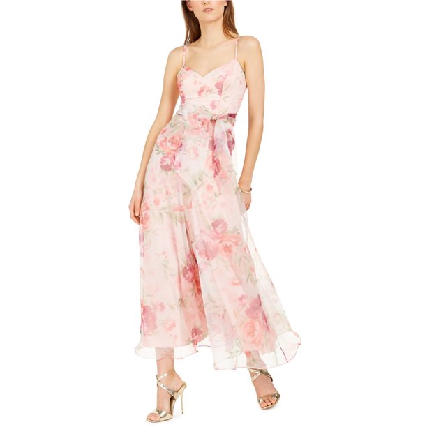 Mono floral Eliza J para mujer, rosa, 4 Eliza J Jumpsuits