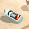 thumbnail image 2 of 3-Compartment Portable Pill Organizer, Compact Travel Medication Box with Slide Lids, Durable Plastic Design for Daily Vitamins, Easy-Carry Case for Home Office Trips, 2 of 8