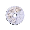 thumbnail image 2 of Pendientes de 260 piezas con caja de almacenamiento, tapones portátiles, manualidades DIY, joyería, Kit de fabricación artesanal, accesorio Ropa, zapatos y accesorios Miscelánea Plata 2.5-11 mm Minnieouse  HA2398-00B, 2 of 6