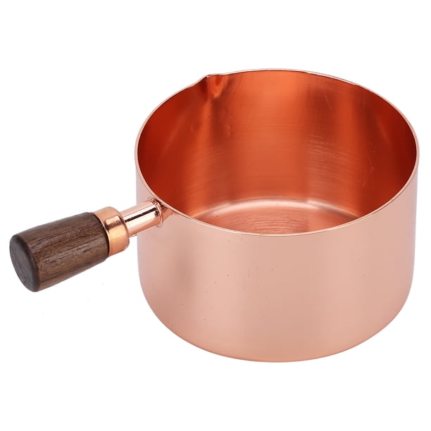 Olla Para Salsa De Acero Inoxidable Sartén Para Salsa Con Mango De Madera Oro Rosa ANGGREK Otros