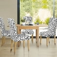 thumbnail image 3 of Solid Stretch Dining Room Chair Cover Removable Washable Slipcover 4pcs, 3 of 9