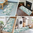 thumbnail image 5 of Teal Jellyfish Coastal 2'x6' Runner Rugs for Hallway Kitchen Bedside Non Slip Washable, Summer Beach Coral Nautical Ocean Entryway Rug Runners with Rubber Backing, Long Carpet Runner for Laundry Room, 5 of 8