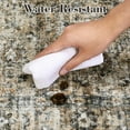 thumbnail image 5 of Extra Large Rug 10x13 Thin Foldable Washable Non-Slip TPR Backing Distressed Vintage Floral Carpet Soft Non-Shedding Low Pile Brown, 5 of 7