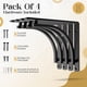 thumbnail image 2 of Balin Designs Soporte de estante negro para estantes de 10""" 12" Paquete de 4 - Soportes de estante de metal resistente - Soportes en L para estantes Fácil de instalar en interiores o exteriores - Ha, 2 of 5