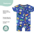thumbnail image 2 of The Peanutshell Baby Rompers Set, Baby Boy Rompers for 9 Months, Space Design, 2-Pack, 2 of 8