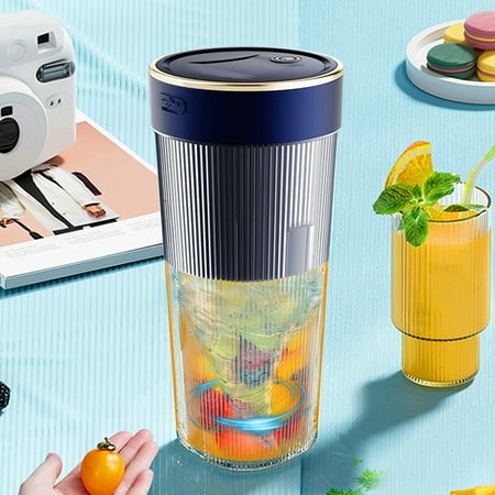 

RnemiTe-amo on Sale！Portable Blenders Personal Blenders For Shakes And Fruit Juicer USB Rechargeable With 6 Blades Handheld Blenders For Sports Travel And Outdoors