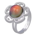 thumbnail image 2 of 2x cambian de color el de ánimo, la emoción, la sentimiento, , los anillos, la regala para hombre Yinane Anillo de humor de girasol, 2 of 8