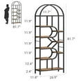 thumbnail image 2 of Studyset 6-Tier Open Bookshelf,  Luxury Arched Bookshelf, 81.7" Tall Arched Bookcase Geometric Open Storage Shelf Freestanding Display Rack Bookshelves for Office Bedroom Living Room, 2 of 7