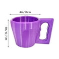 thumbnail image 3 of Beautiful Mug Ergonomic Purple Plastic Mug with Comfortable Grip Handle, Lightweight and Durable for Home, Office, Travel, and Outdoor Use, 3 of 6