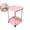 Pink, variant on Side Table with Wheels, End Table Living Room Plastic Mobile Sofa Side Table Small Night Stand for Bedroom