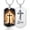 18k-Gold, variant on Personalized Cross of Light Christian Dog Tag Necklace for Men, Custom Stainless Steel Engraved Pendant, Jewelry Gifts for Men