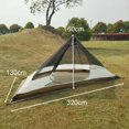 thumbnail image 3 of piramidal ligera, tienda tipi para acampar, de malla para 2 personas, refugio para escalada, senderismo, , shamjiam tienda tipi, 3 of 9