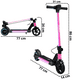 thumbnail image 4 of Scooter Eléctrico Infantil 24V Plegable con Luces LED - Rosa, 4 of 6