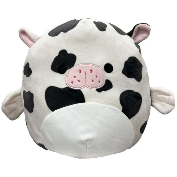 Squishmallow 8 in. Kona the Sea Cow Black and White
