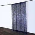 thumbnail image 3 of BalsaCircle 8 feet x 8 feet Navy Blue Big Payette Sequin Backdrop Curtain Wedding Party Photo Booth Decorations, 3 of 8