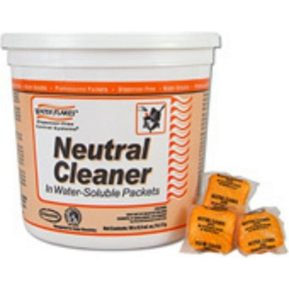HetayC Water Flakes Neutral Floor Cleaner for in Premeasured Packets (2 Pails per Case; 90 - 0.5 oz. Packets per Pail)