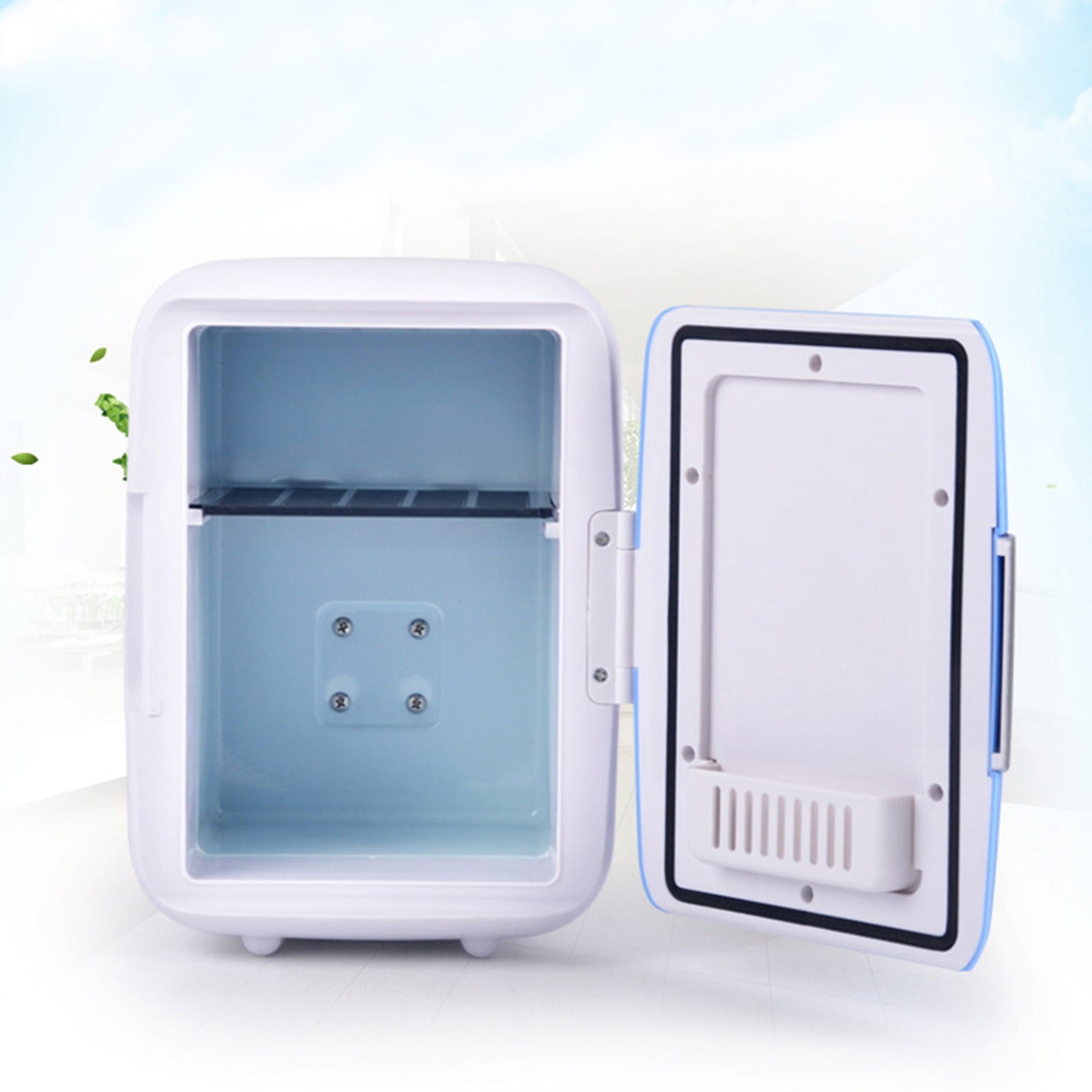 Mini Fridge 4 Liter/6 Cans For Bedroom Office Dorm & Car Personal Small Refrigerator For Makeup Beverage Drinks Portable Thermoelectric Cooler & Warmer Mini Fridge For Bedroom High-quality