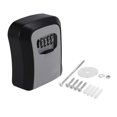thumbnail image 1 of Key Lock Box Wall Mounted Key Safe Box Weatherproof 4 Digit Combination Key Storage Lock Box Indoor Outdoor, 1 of 5