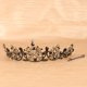 thumbnail image 3 of 1 pieza de lujo corona de cristal barroco clásico diamantes de imitación corona de reina accesorios para el cabello negro, 3 of 6