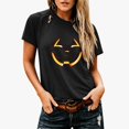thumbnail image 4 of Jamsmile Women T-Shirts Graphic Halloween Print Tee Shirts Comfort Soft Short Sleeve Tops Vacation Loose Fit Trendy T‑Shirts, 4 of 6