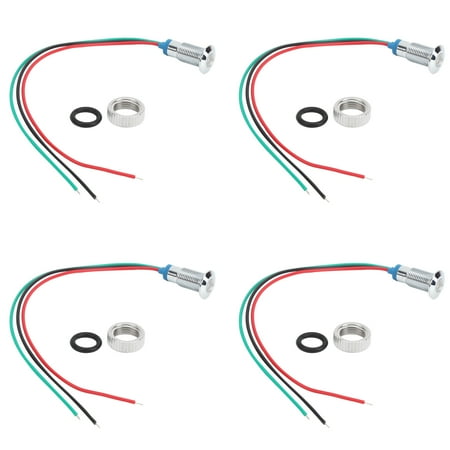 

Pre-Wired Round LEDs Waterproof Practical 8mm Round LED For Car Modification For Computer Modification For CNC Machine Tools