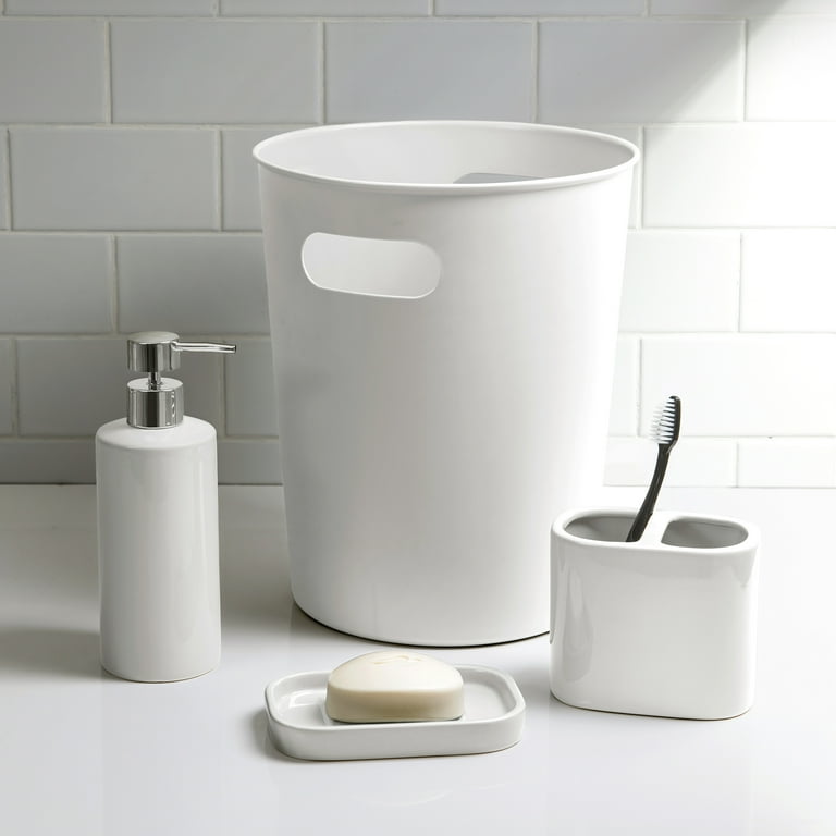 Mainstays Basic Ceramic Soap Dish White Walmart