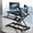 BLACK, variant on 32" Height Adjustable Standing Desk Converter with Keyboard Tray,WHITE