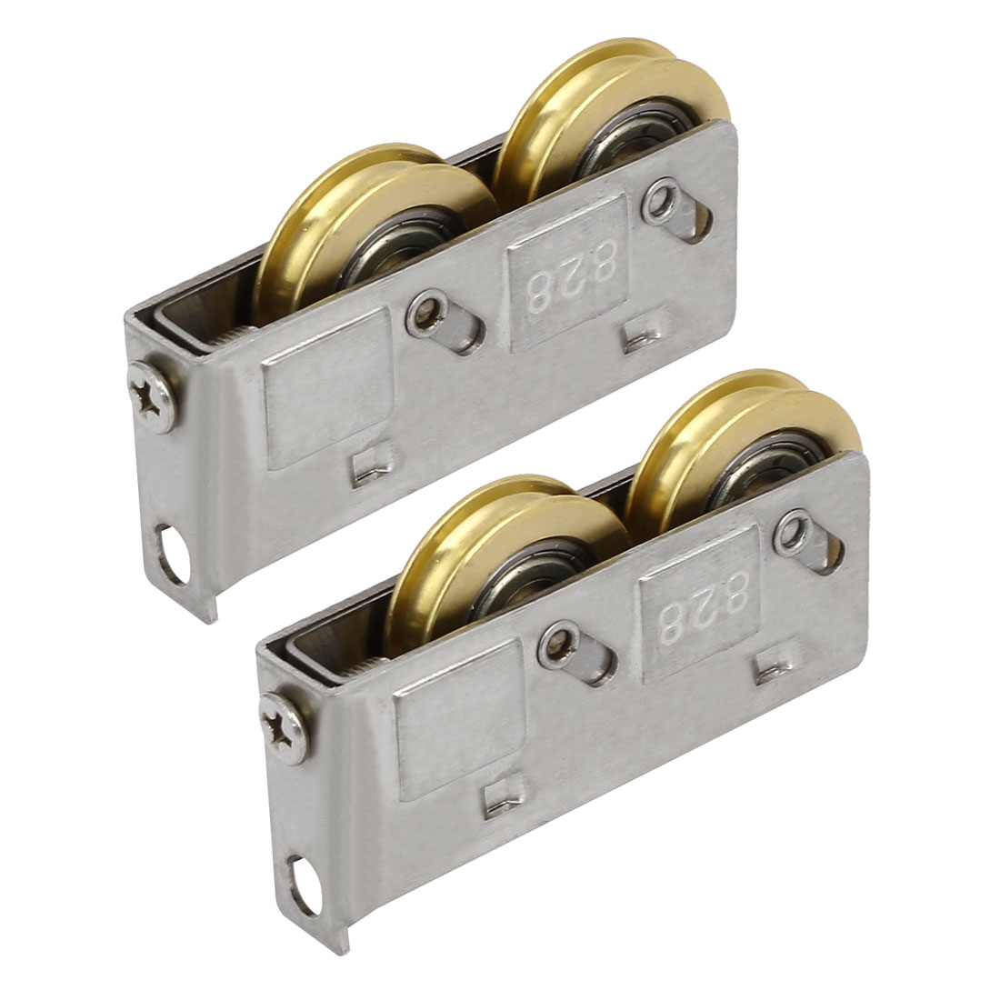 1.1inch Double Rollers Sliding Door Window Sash Wheel Pulley 2pcs