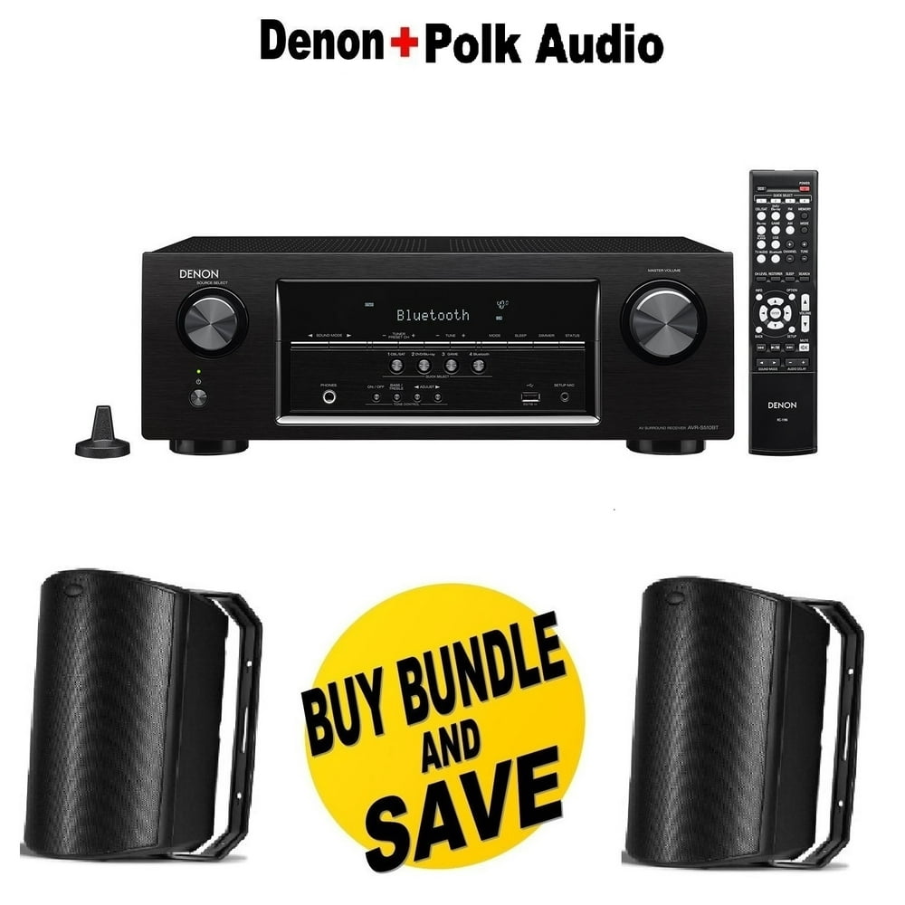 Denon AVRS510BT 5.2 Channel Full 4K Ultra HD A/V Receiver