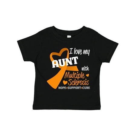 

Inktastic I Love My Aunt with Multiple Sclerosis- Hope Support Cure Gift Toddler Boy or Toddler Girl T-Shirt